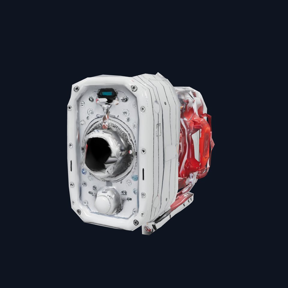 Futuristic Generator Model Pack with Detailed Machinery Elements